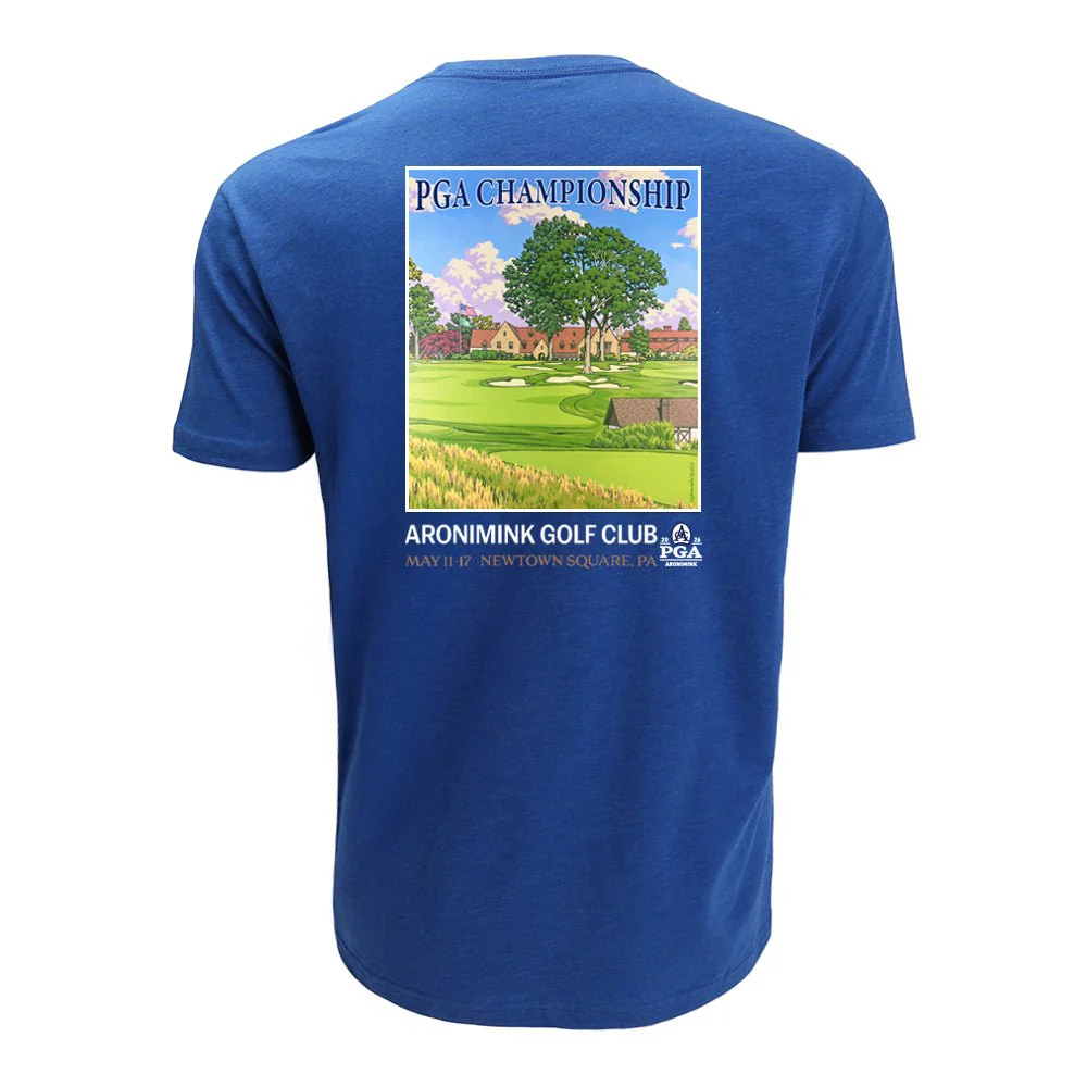 2026 PGA Aronimink Poster T-Shirt by Lee Wybranski - Image 13