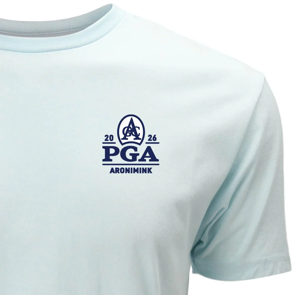 2026 PGA Aronimink Poster T-Shirt by Lee Wybranski - Image 7
