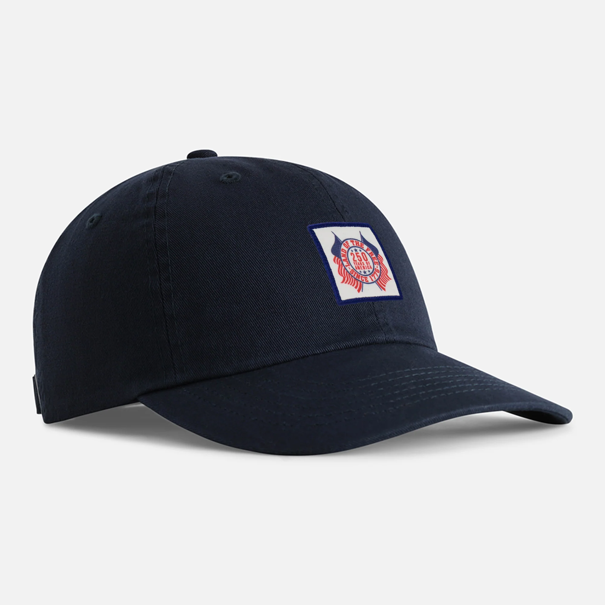 250th Anniversary Faux Suede Patch Cotton Dad Hat - Image 9