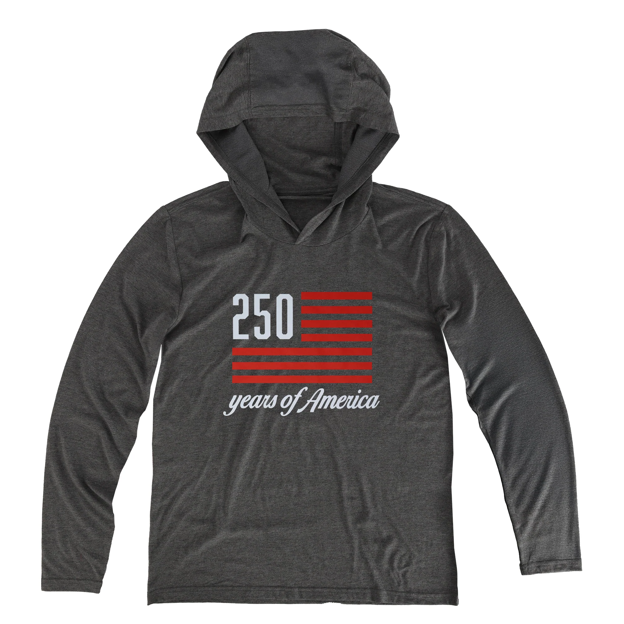 250th Anniversary Transfer Print Men's Hooded Long Sleeve Shirt - Image 3