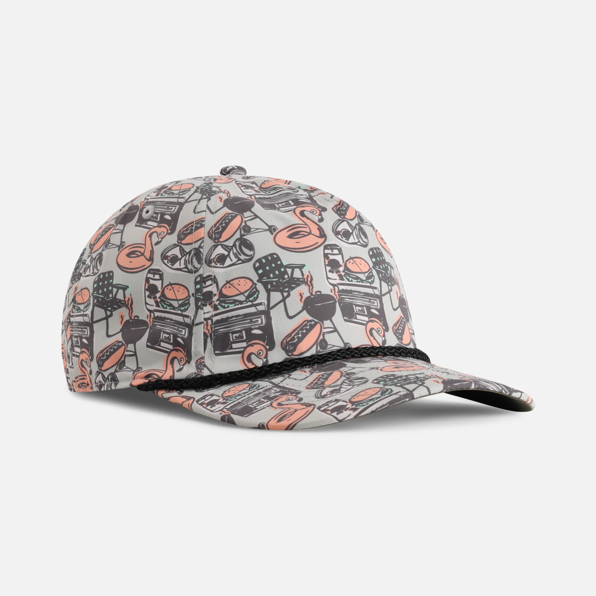 DNA014 - The Golden Hour Printed Performance Rope Cap - Image 61