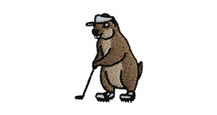 Gopher Putter with White Visor