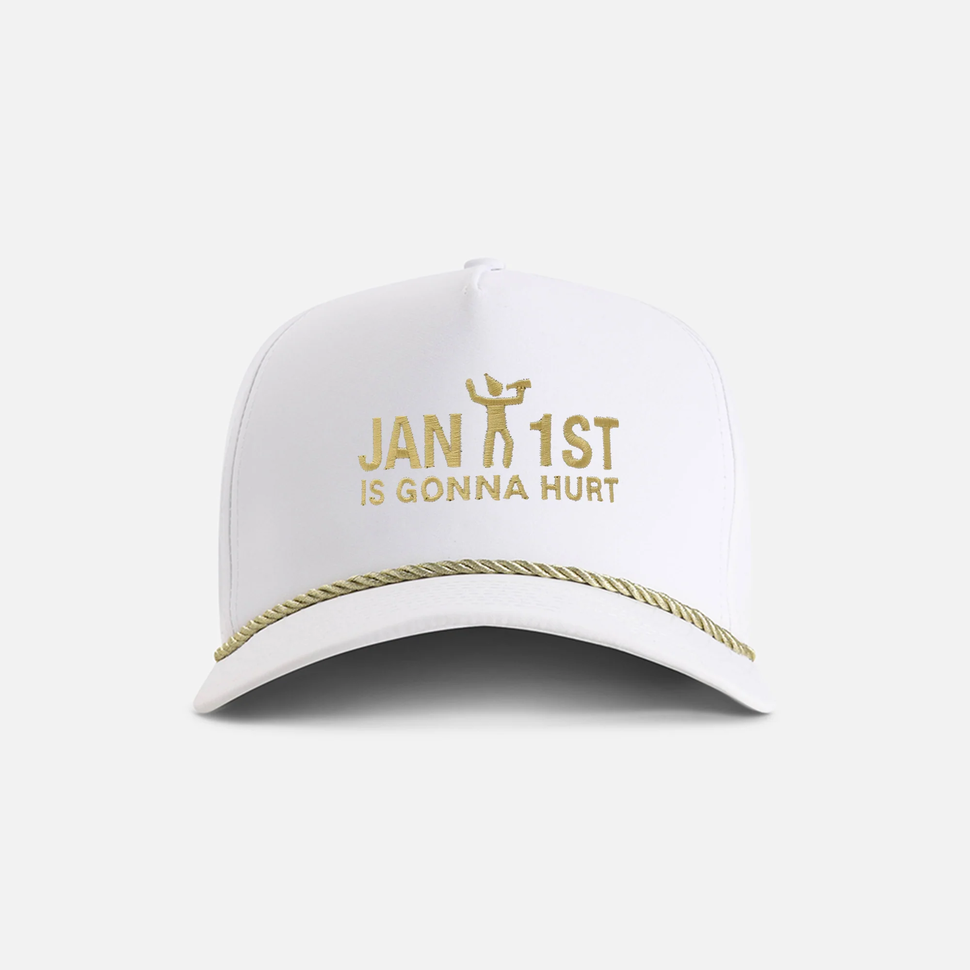 "Jan 1st is Gonna Hurt" 5-Panel Performance Rope Hat - Image 6