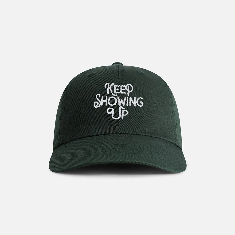 "Keep Showing Up" Cotton Dad Hat - Image 5