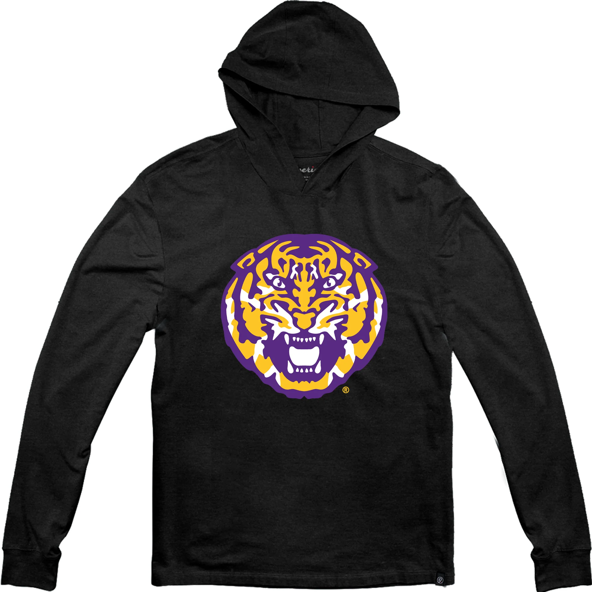Louisiana State University "Tiger Head" Long Sleeve Hooded T-Shirt - Image 4