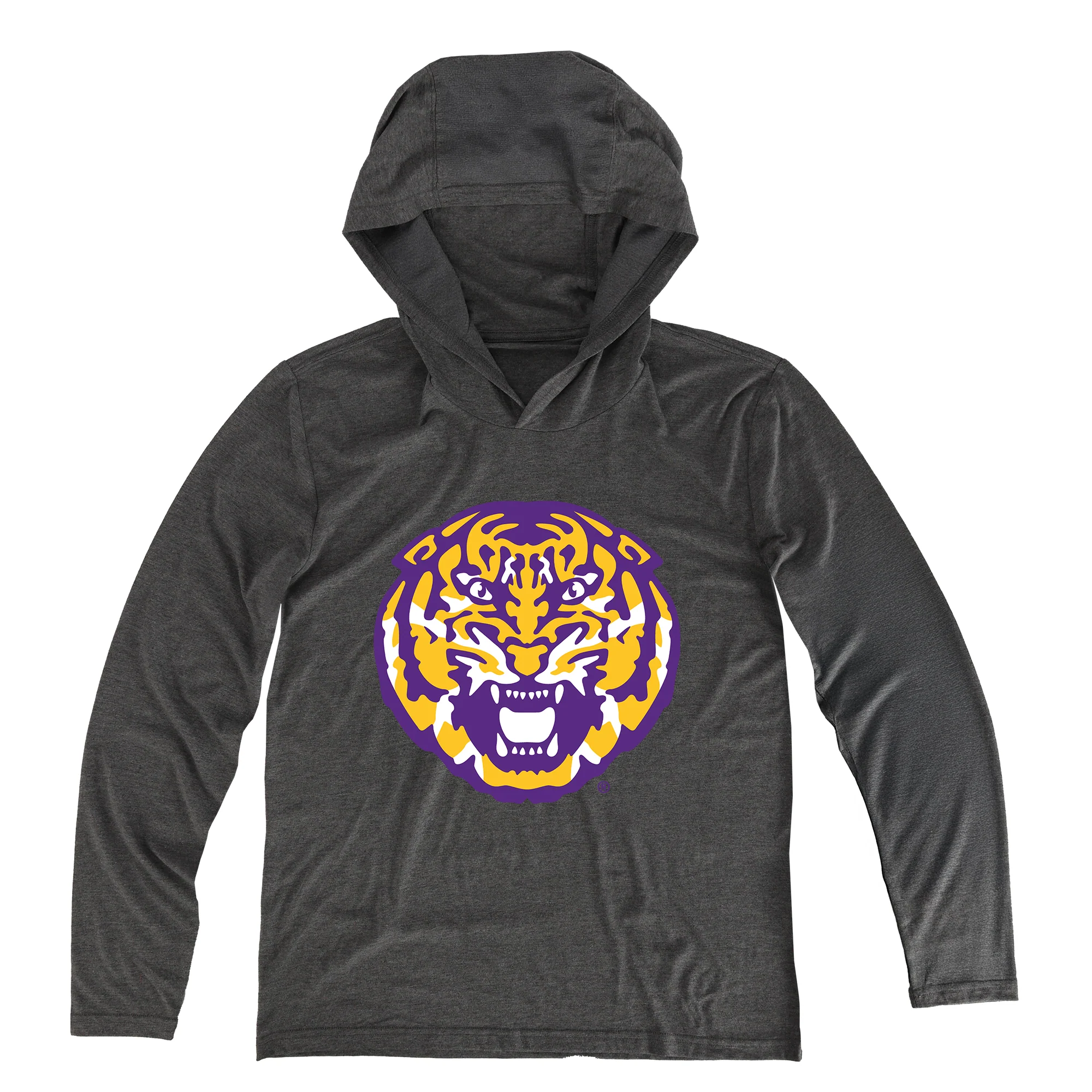 Louisiana State University "Tiger Head" Men's Long Sleeve Hooded T-Shirt - Image 3