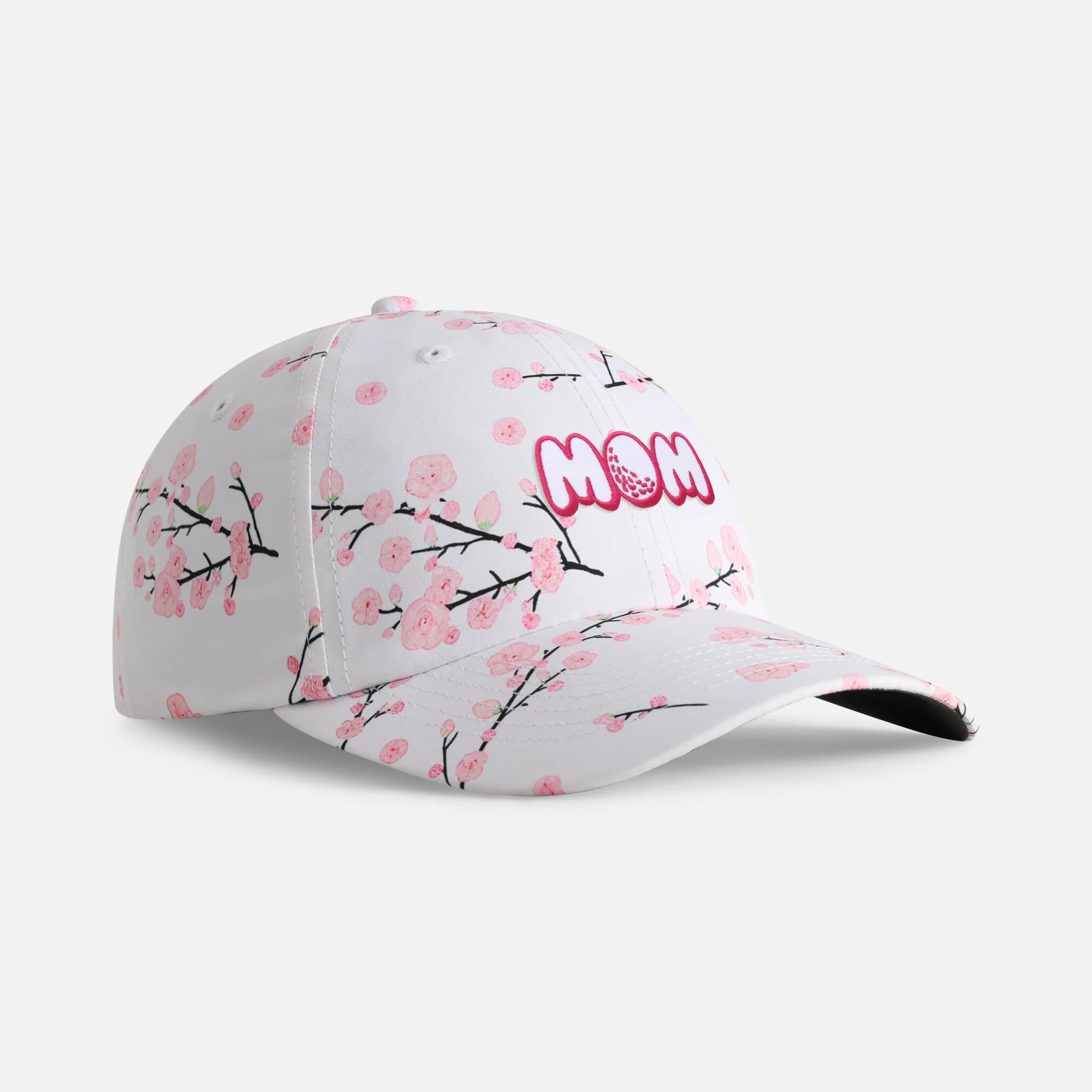 "Mom" Patch Small Fit Patterned Performance Hat