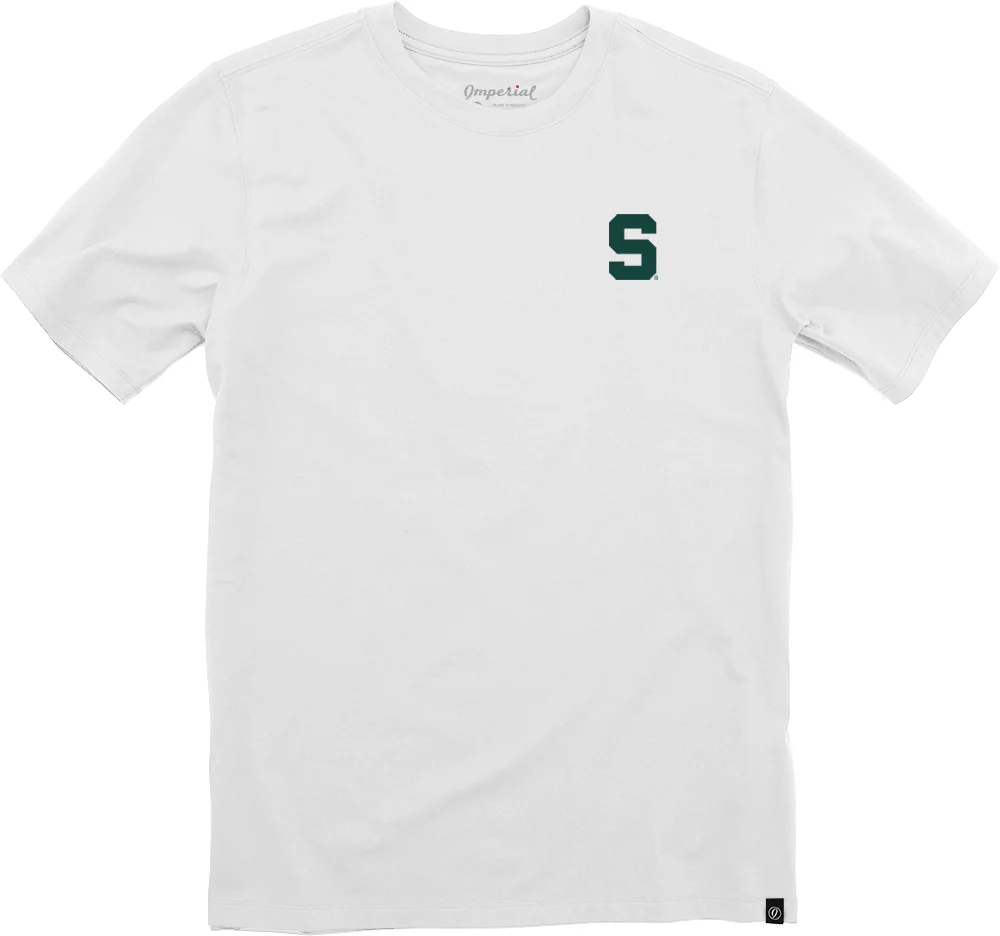 MSU "Michigan State S & Spartan Head" Men's Short Sleeve T-Shirt - Image 4