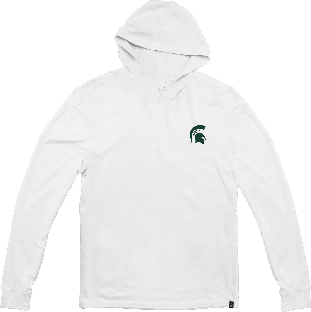 MSU "Spartan Head" Long Sleeve Hooded T-Shirt