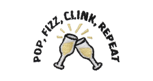 Pop, Fizz, Clink, Repeat (black)