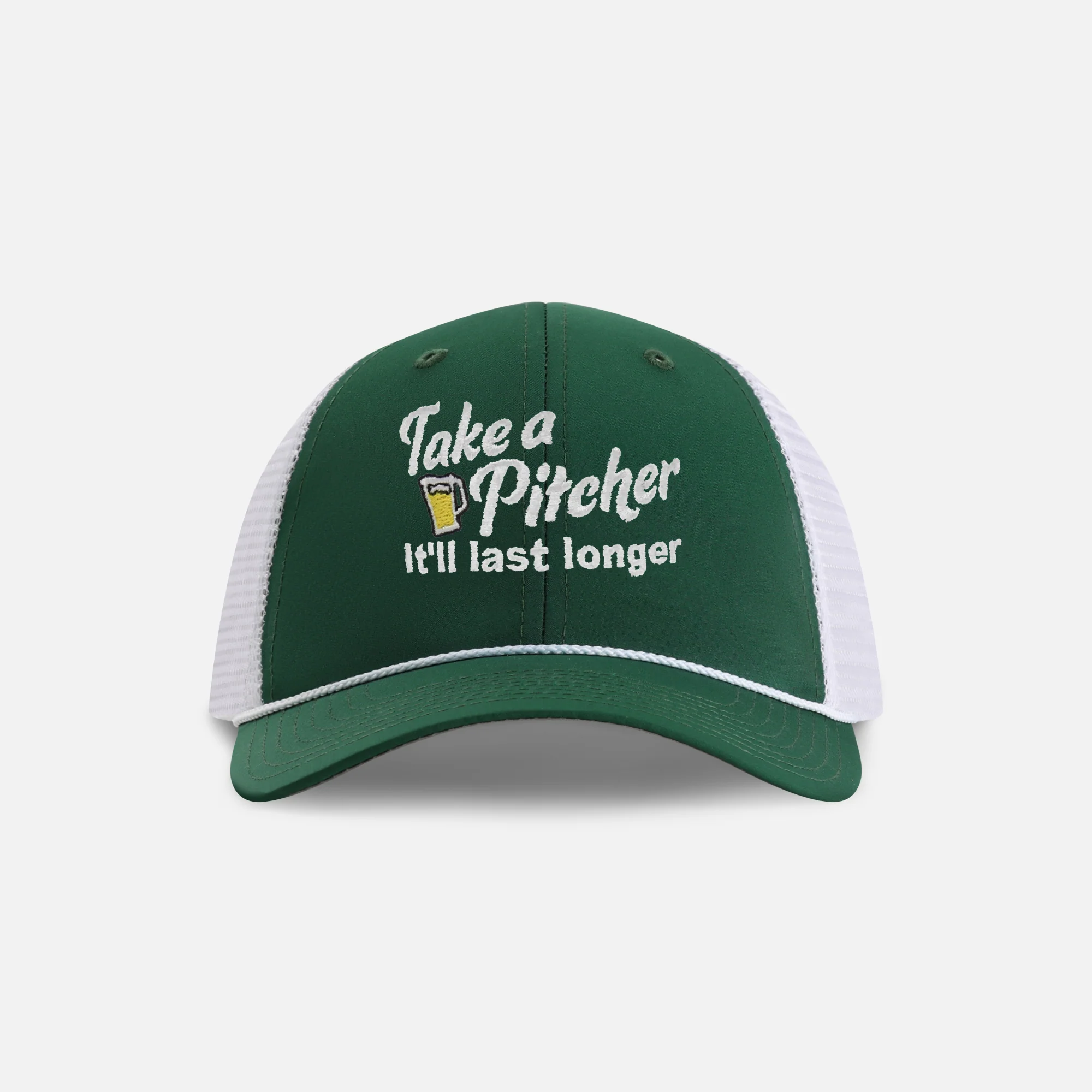 "Take a Pitcher, It'll Last Longer" Mesh Back Performance Rope Hat - Image 2