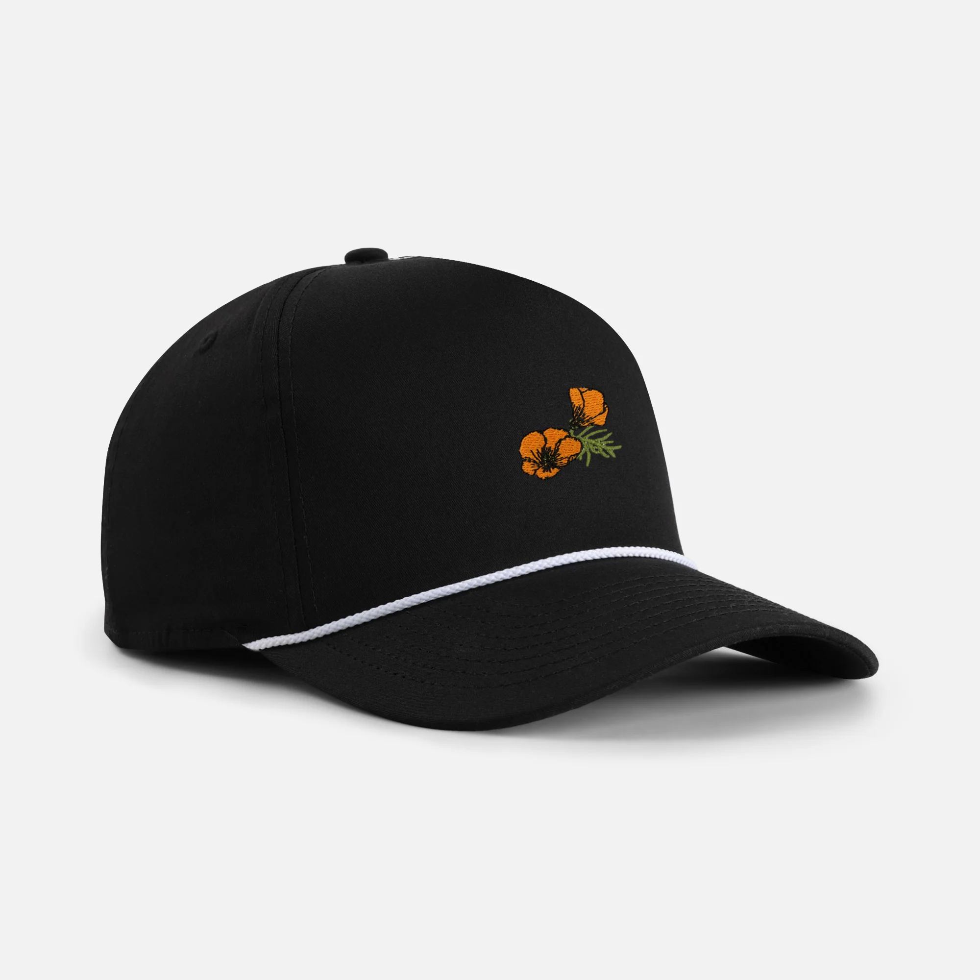 The California Poppy Cotton Rope Cap