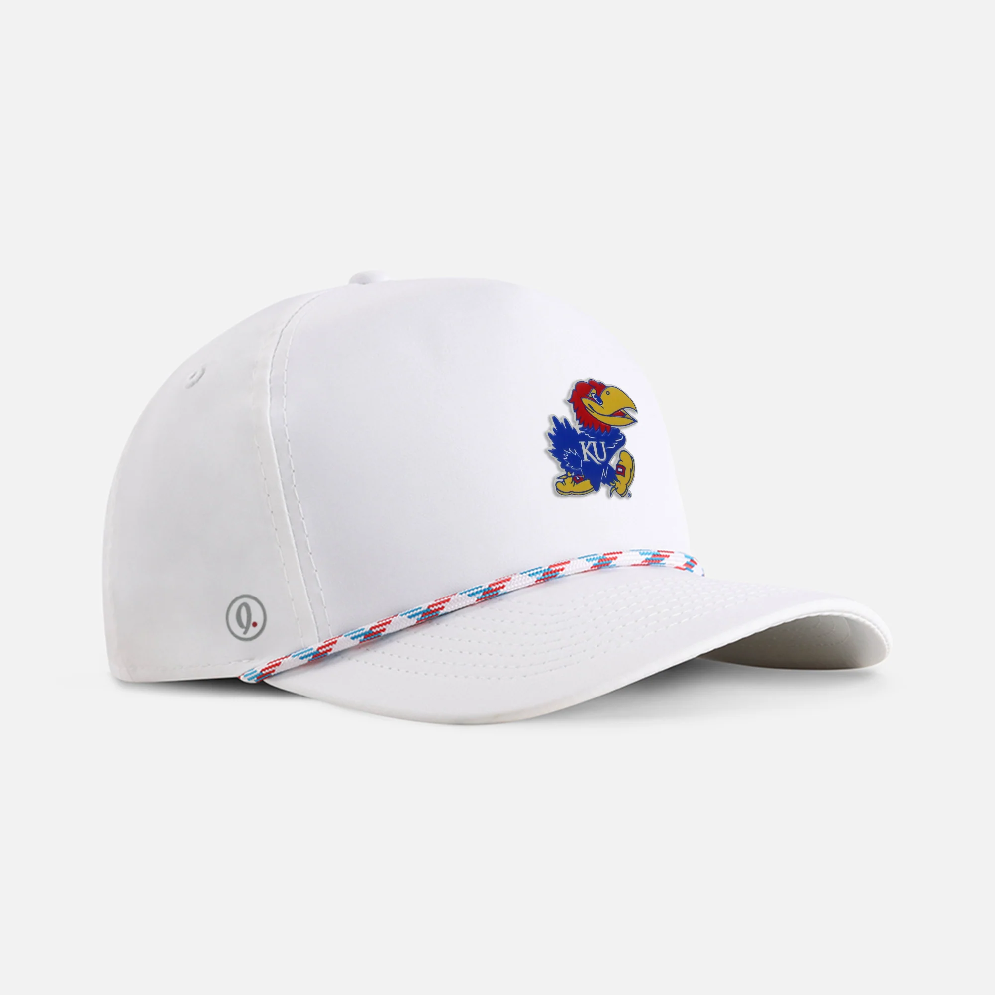 University of Kansas "Jayhawk 3D Patch" 5-Panel Performance Rope Hat