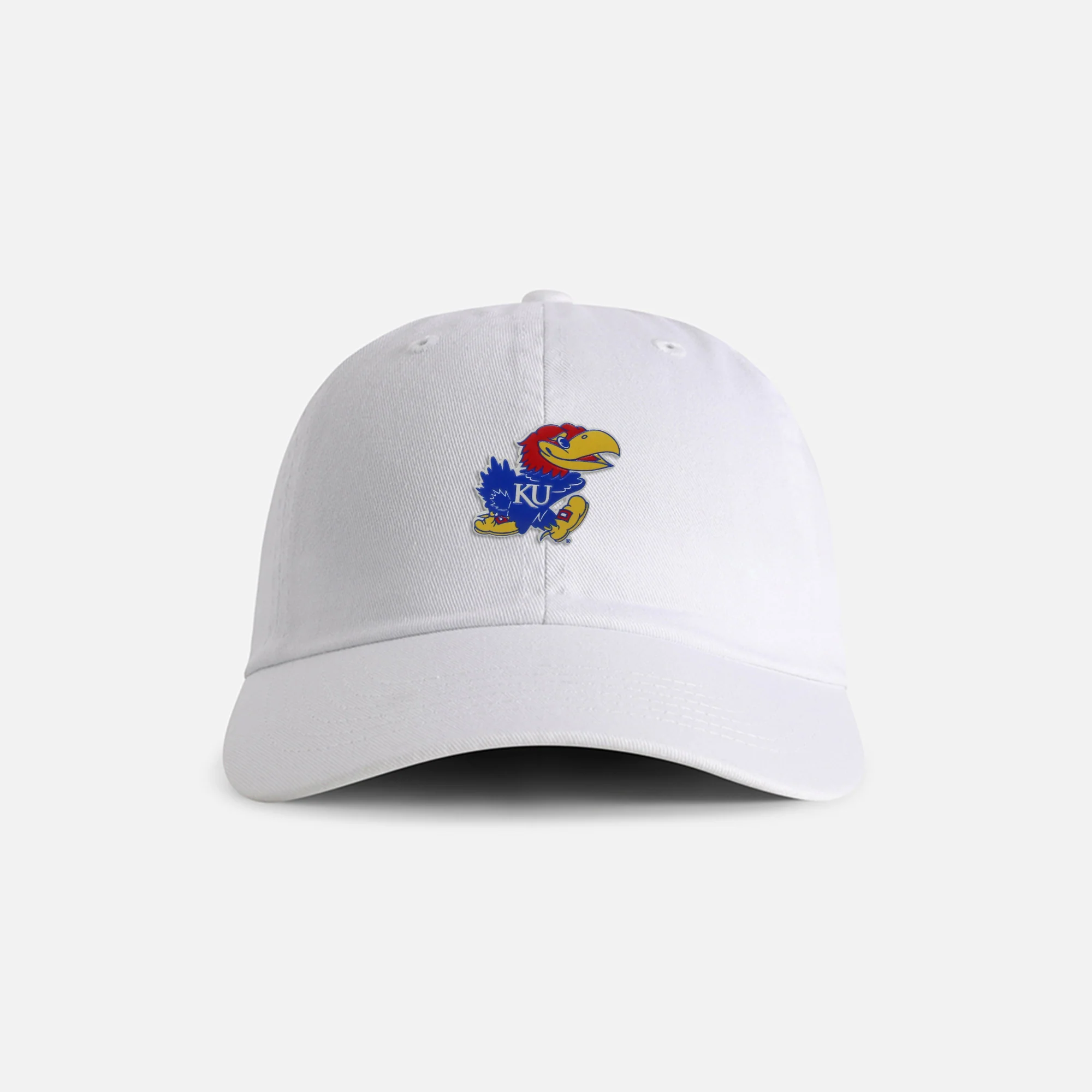 University of Kansas "Jayhawk 3D Patch" Cotton Dad Hat - Image 2