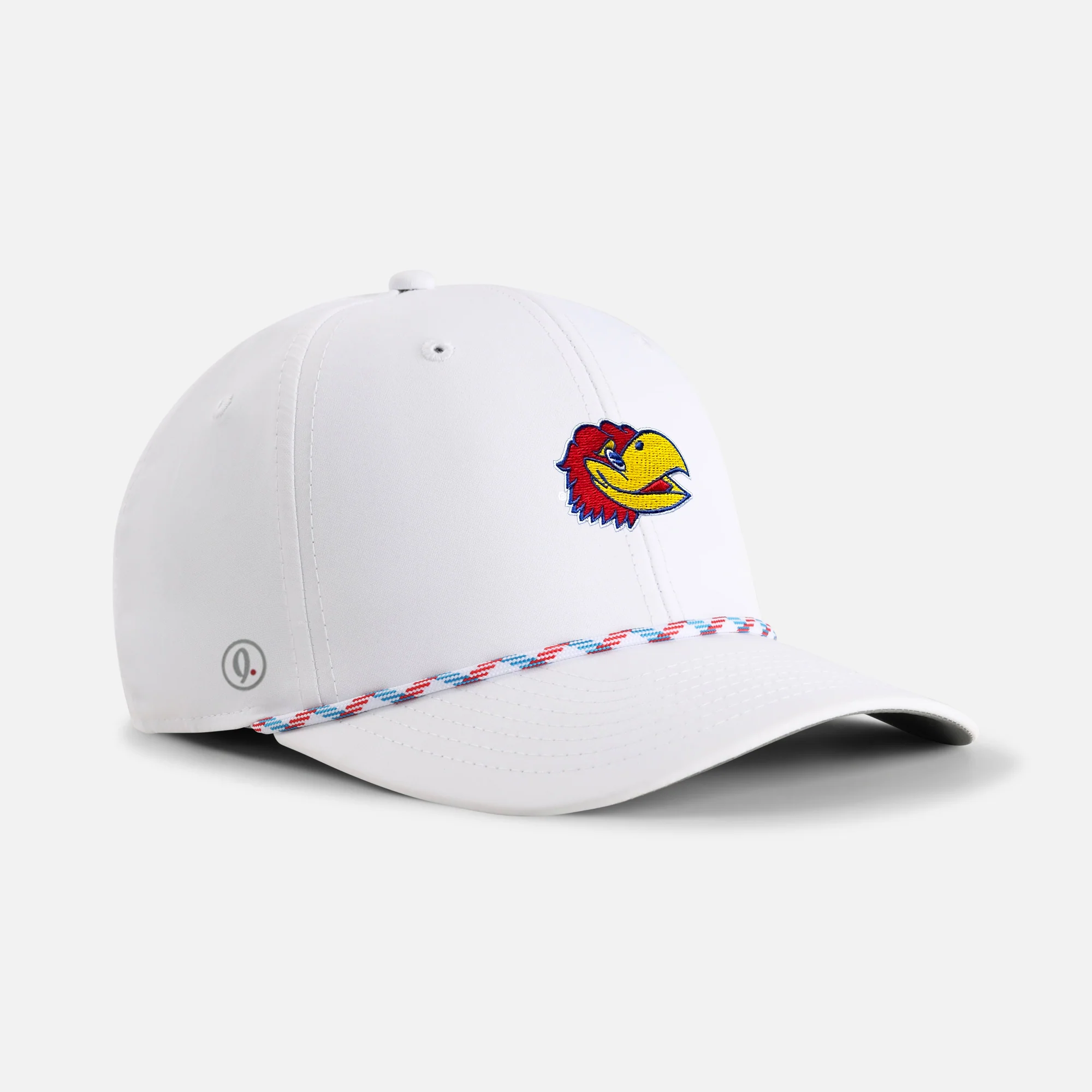 University of Kansas "Jayhawk Head" 6-Panel Performance Rope Hat - Image 5