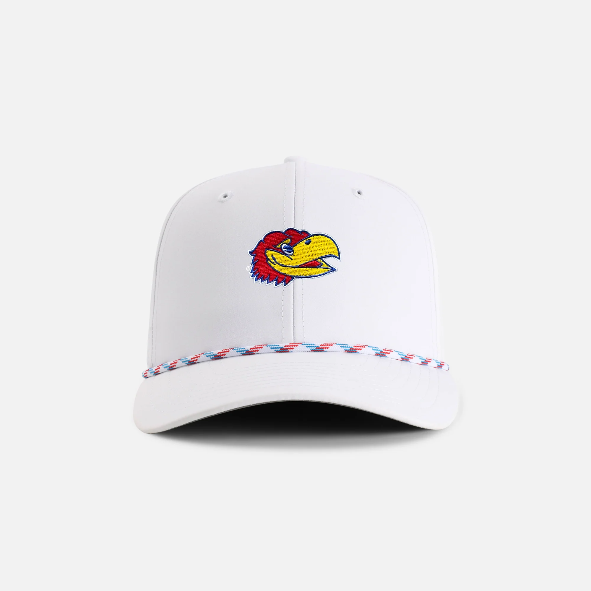 University of Kansas "Jayhawk Head" 6-Panel Performance Rope Hat - Image 6