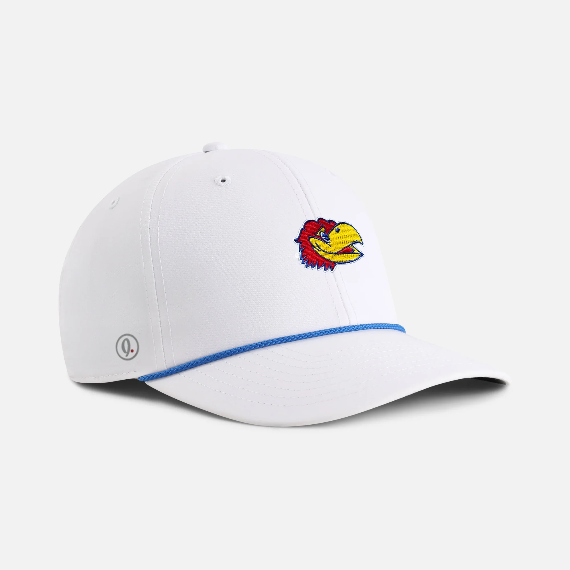 University of Kansas "Jayhawk Head" 6-Panel Performance Rope Hat - Image 9