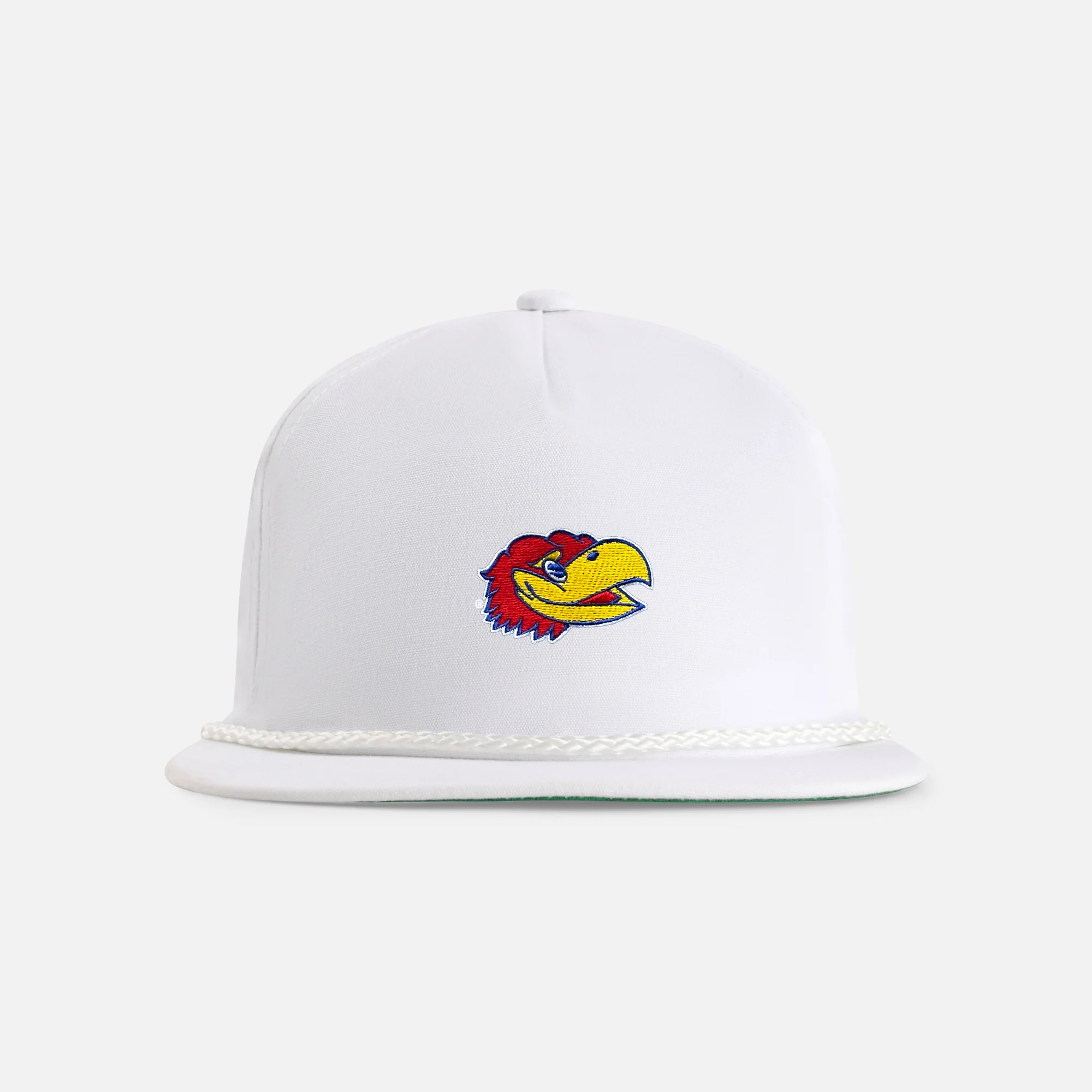 University of Kansas "Jayhawk Head" Original Rope Hat - Image 2
