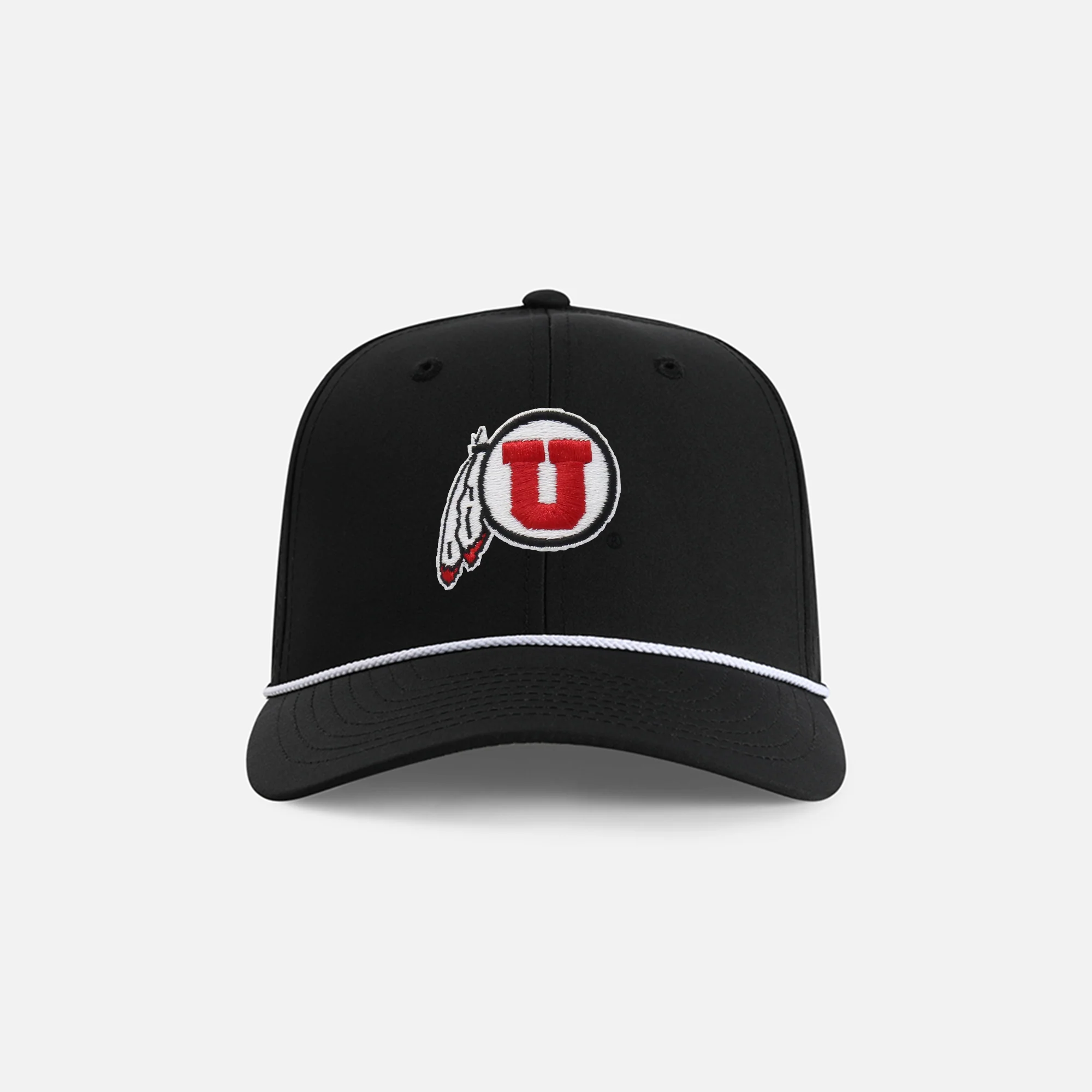 University of Utah "Circle & Feather" 6-Panel Performance Rope Hat - Image 2