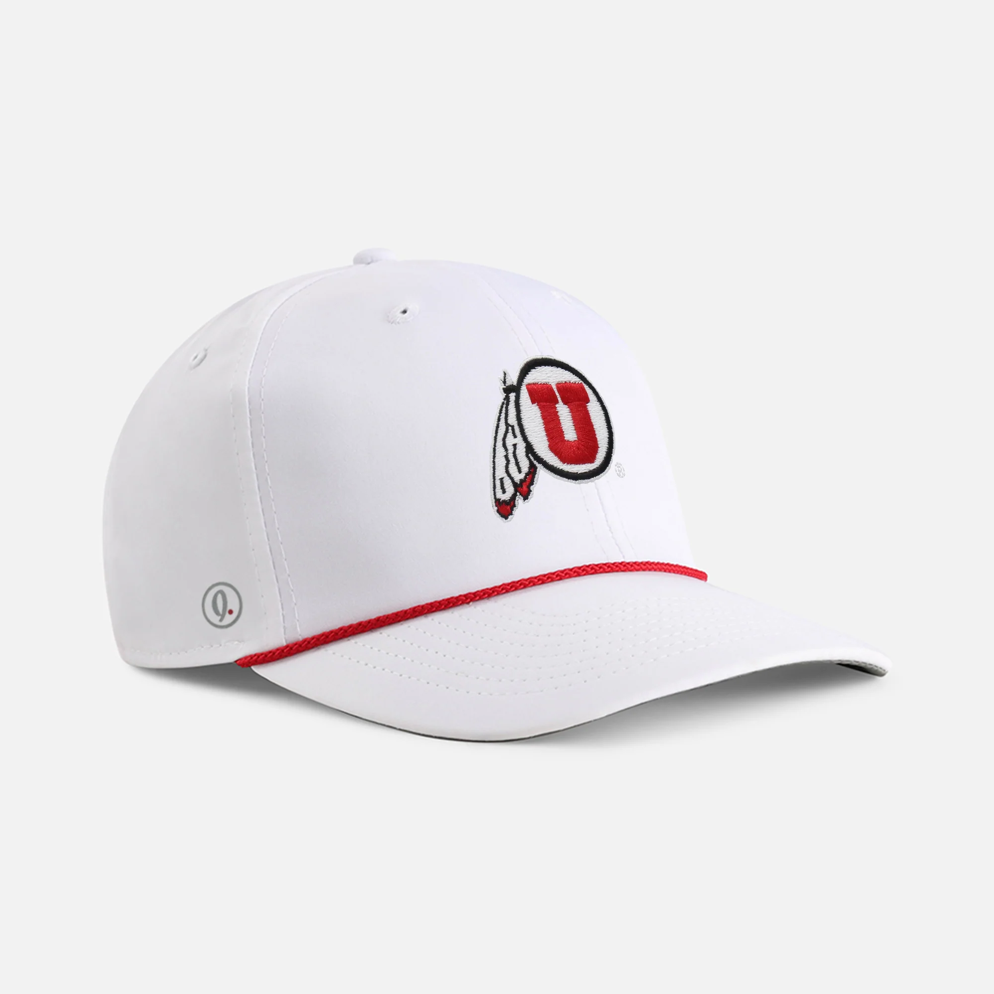 University of Utah "Circle & Feather" 6-Panel Performance Rope Hat - Image 5