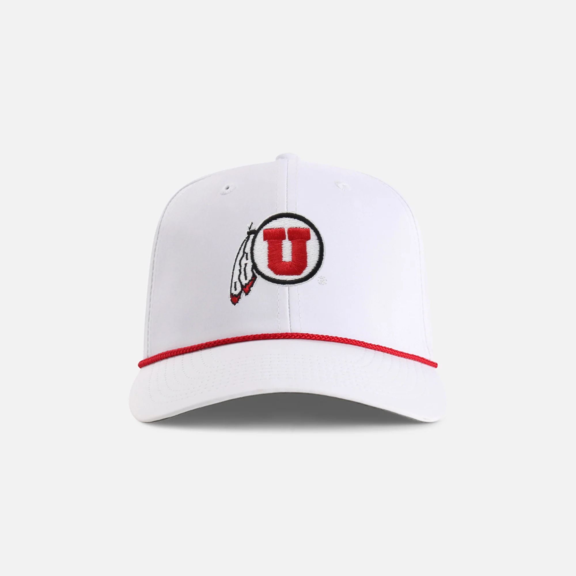 University of Utah "Circle & Feather" 6-Panel Performance Rope Hat - Image 6