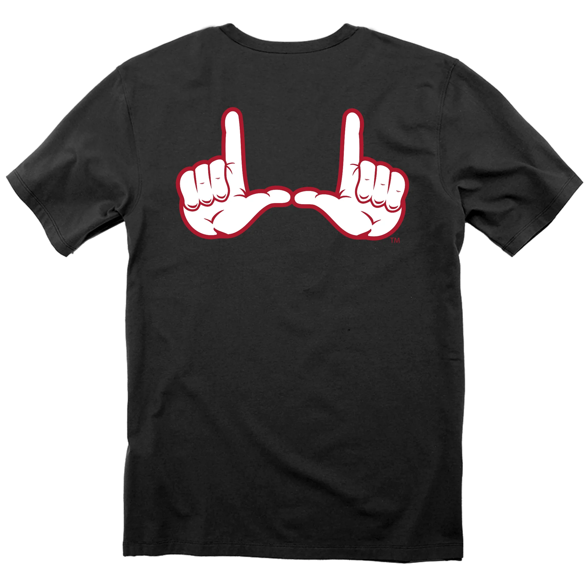 University of Utah "Circle & Feather with Hand Sign" Men's Short Sleeve T-Shirt