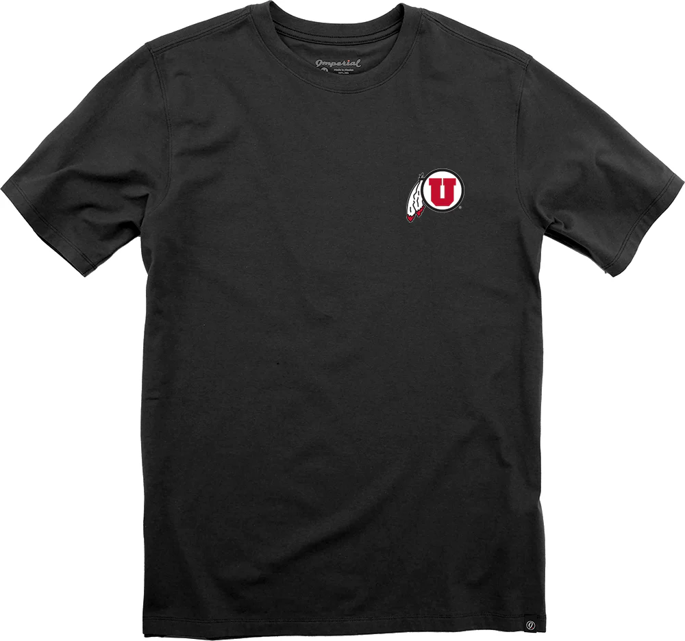 University of Utah "Circle & Feather with Hand Sign" Men's Short Sleeve T-Shirt - Image 2