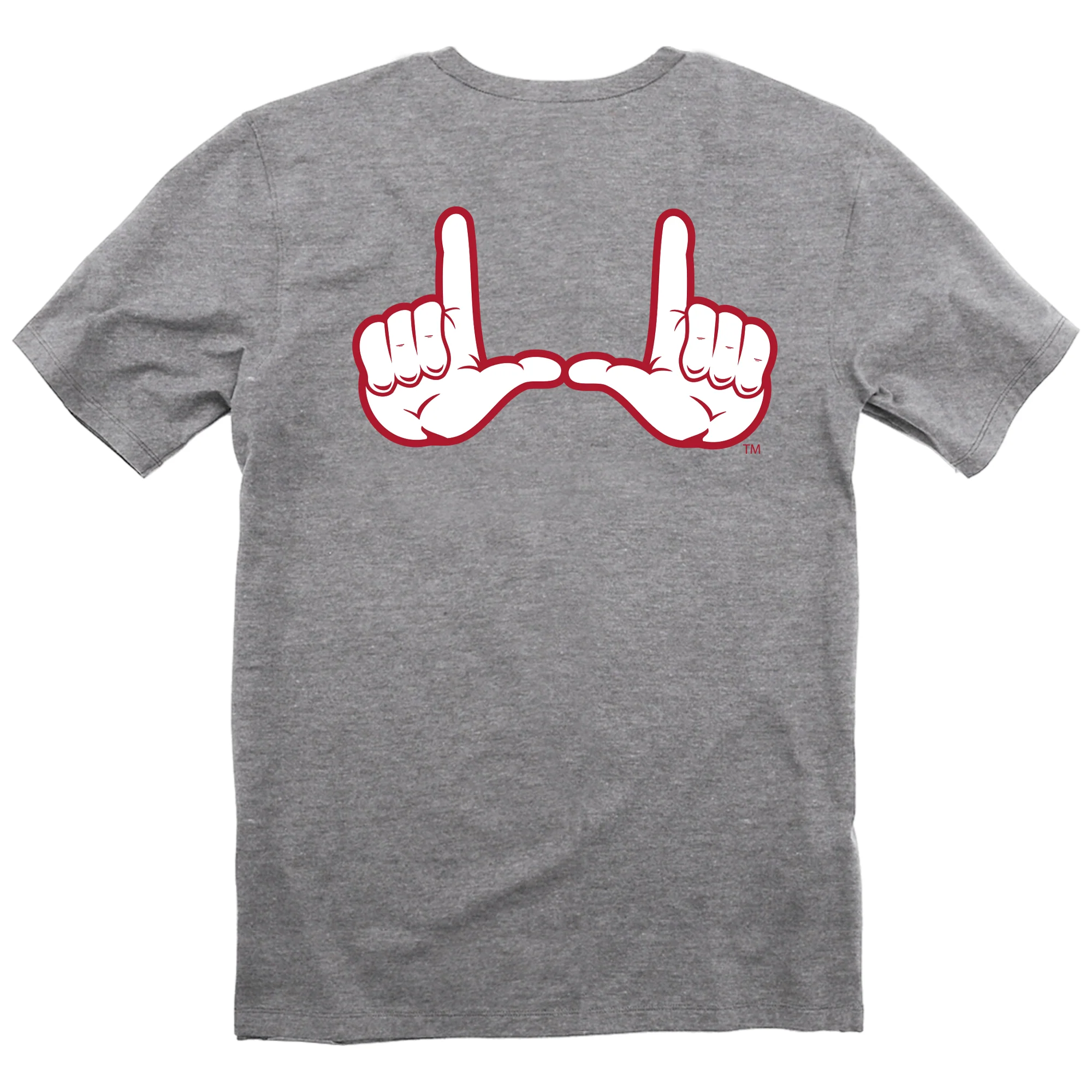 University of Utah "Circle & Feather with Hand Sign" Men's Short Sleeve T-Shirt - Image 4