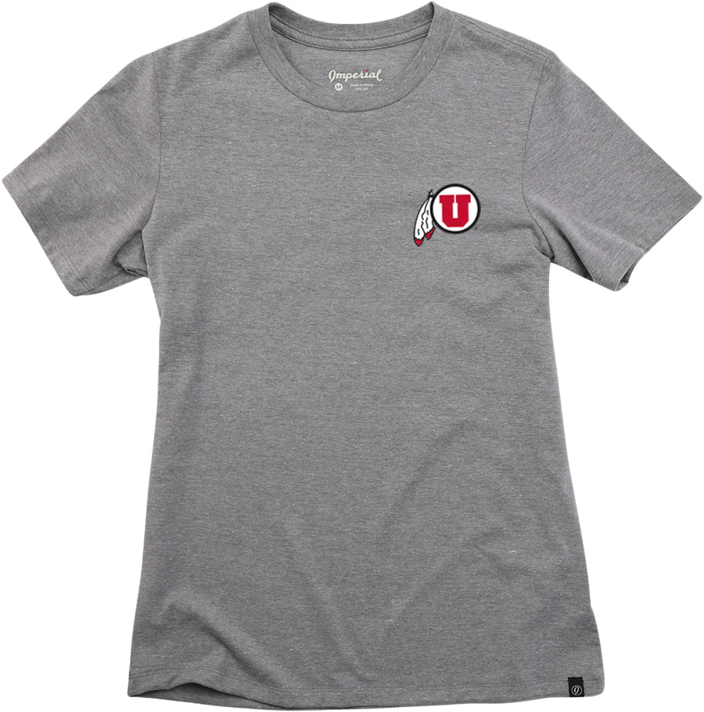 University of Utah "Circle & Feather with Hand Sign" Women's Short Sleeve T-Shirt - Image 2