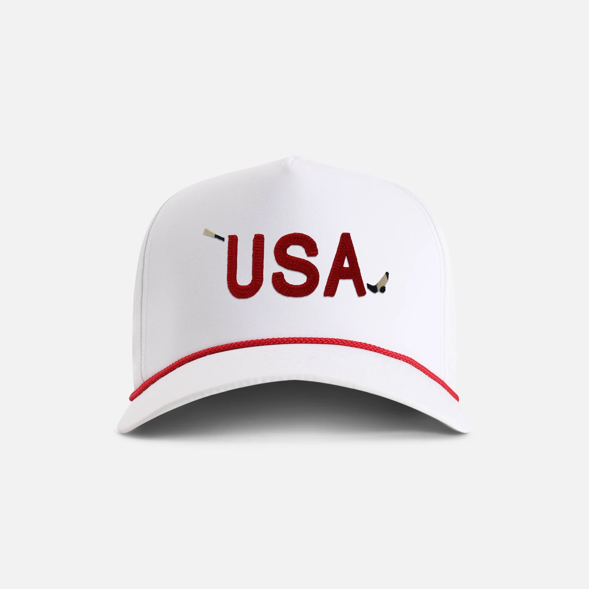 USA Hockey 5-Panel Performance Rope Hat - Image 2
