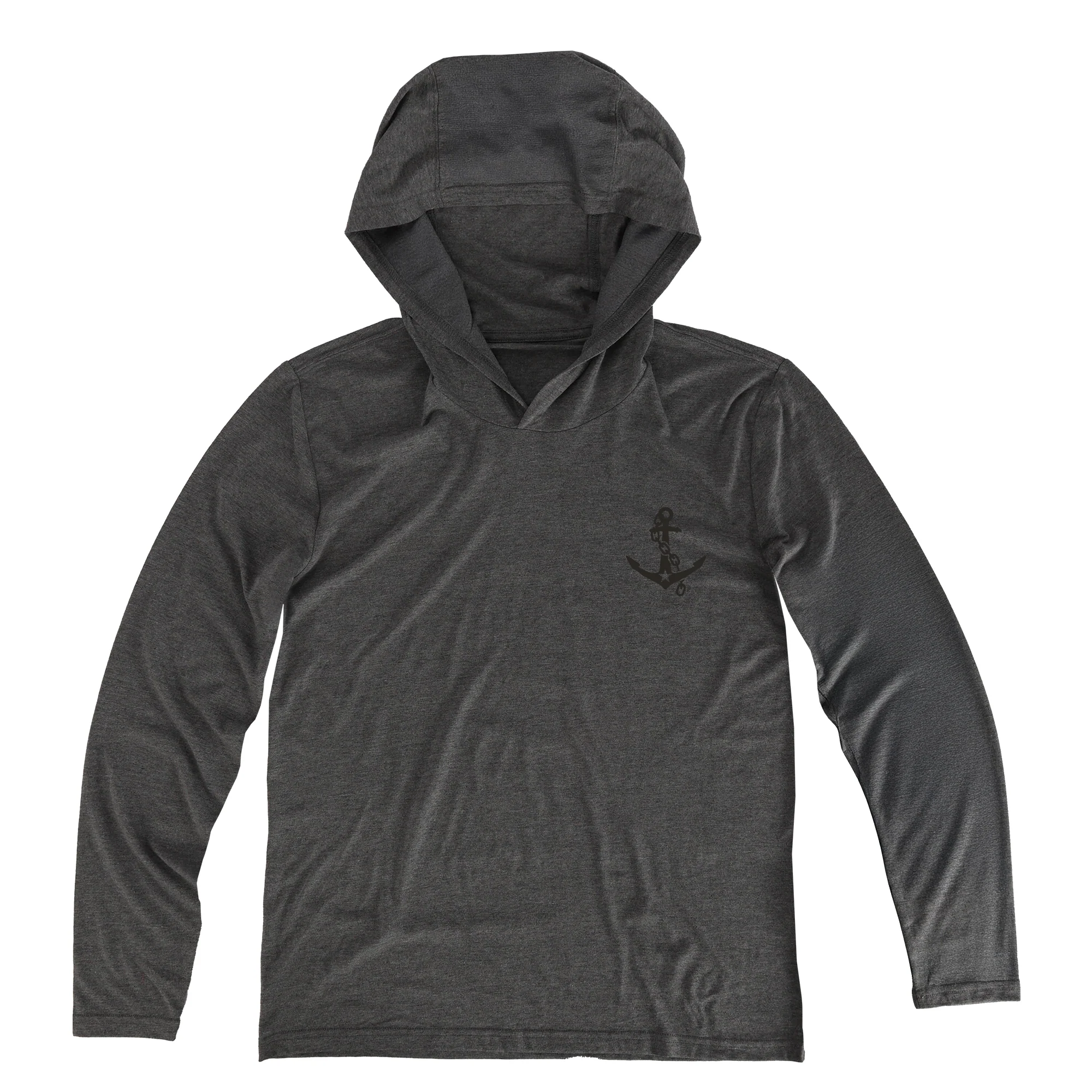 Vanderbilt University "Vanderbilt Anchor" Men's Long Sleeve Hooded T-Shirt - Image 3