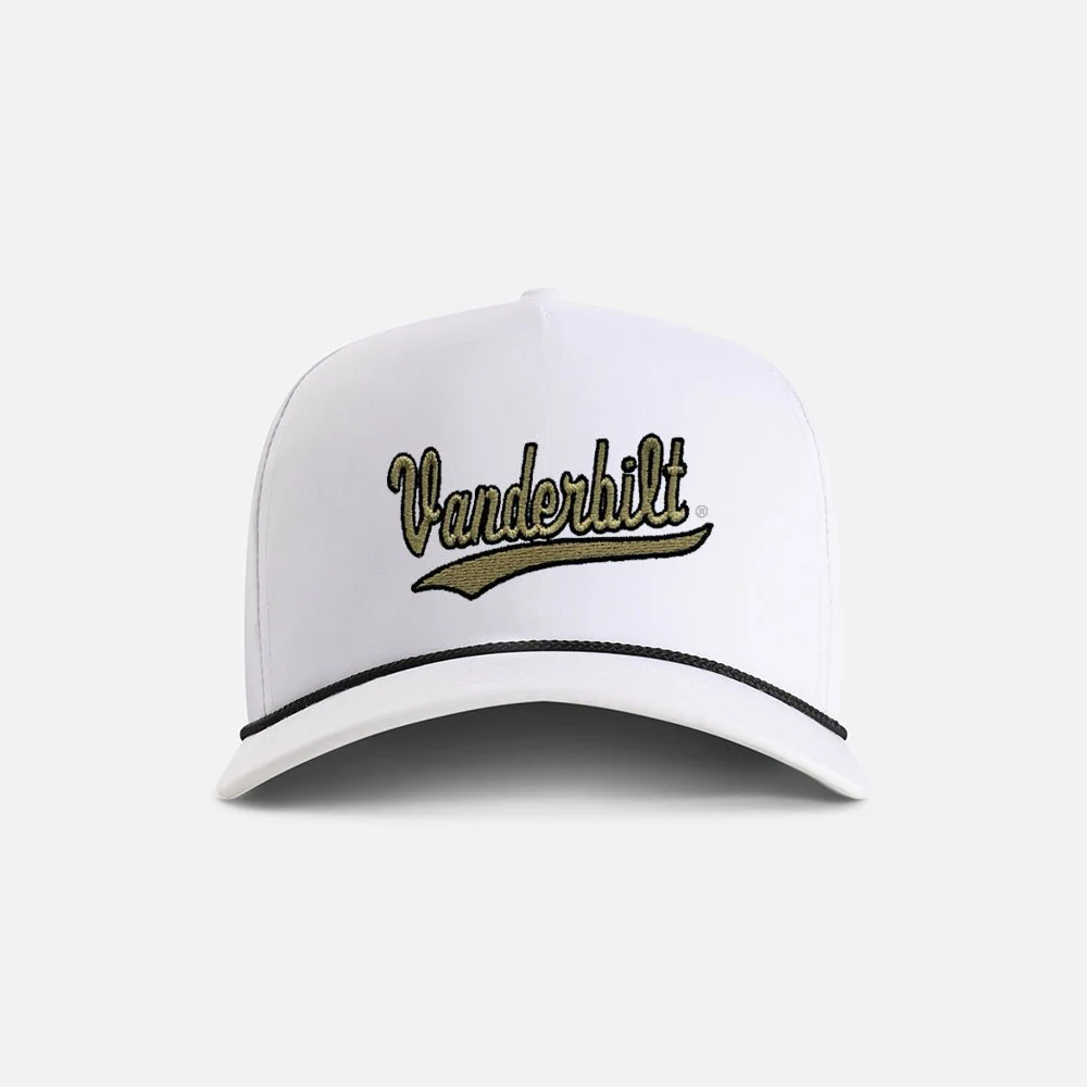 Vanderbilt University "Vanderbilt Script" 5-Panel Performance Rope Hat - Image 2
